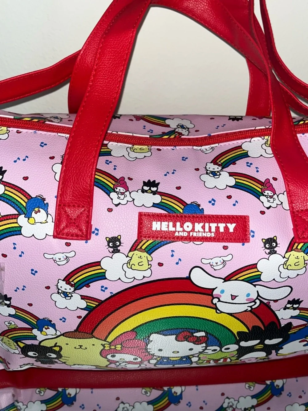 Hello Kitty duffel zippered top